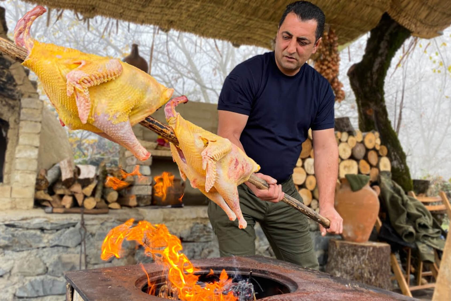 WILDERNESS COOKING--discovering Gamarvan village in Gabala